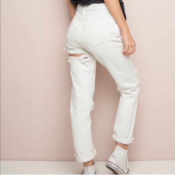 Brandy Melville Denim - Brandy Melville White Triston Denim